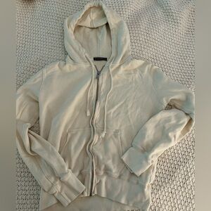 Brandy Melville zip up cream